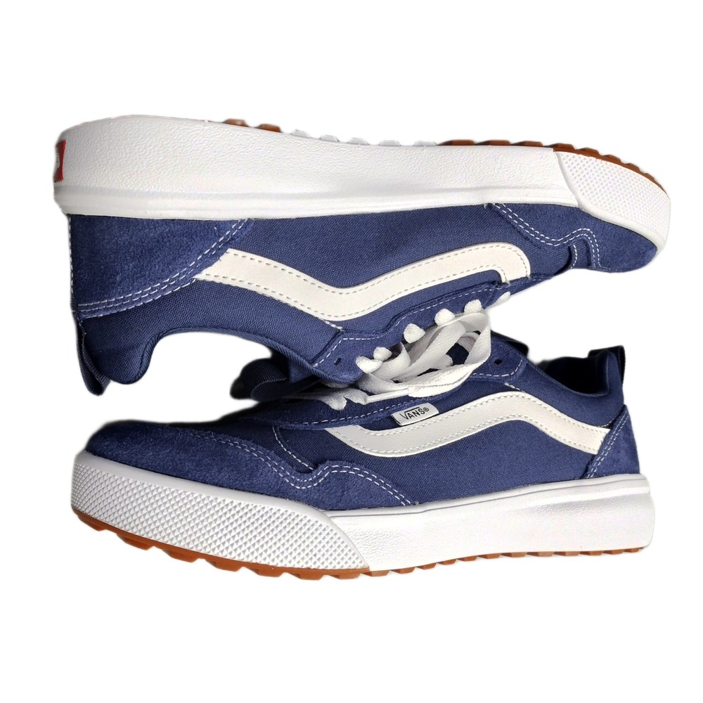 Vans Range EXP Sneakers Mens Size 8 Blue White Athletic Low Top VN000CY1EMT